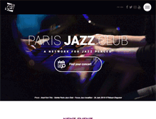 Tablet Screenshot of parisjazzclub.net
